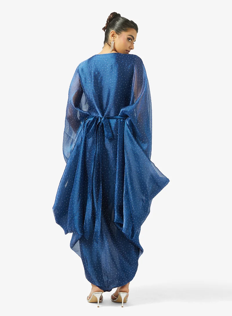 Golden Apple Vneck Midi Dress